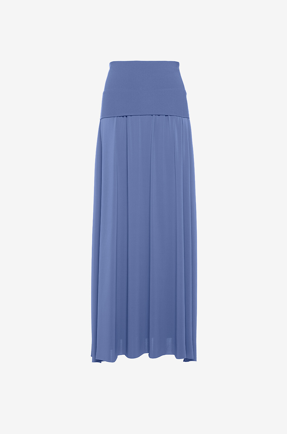 ERES Langes trägerloses Kleid aus Peau Douce Oda Damen MITTELBLAU 5