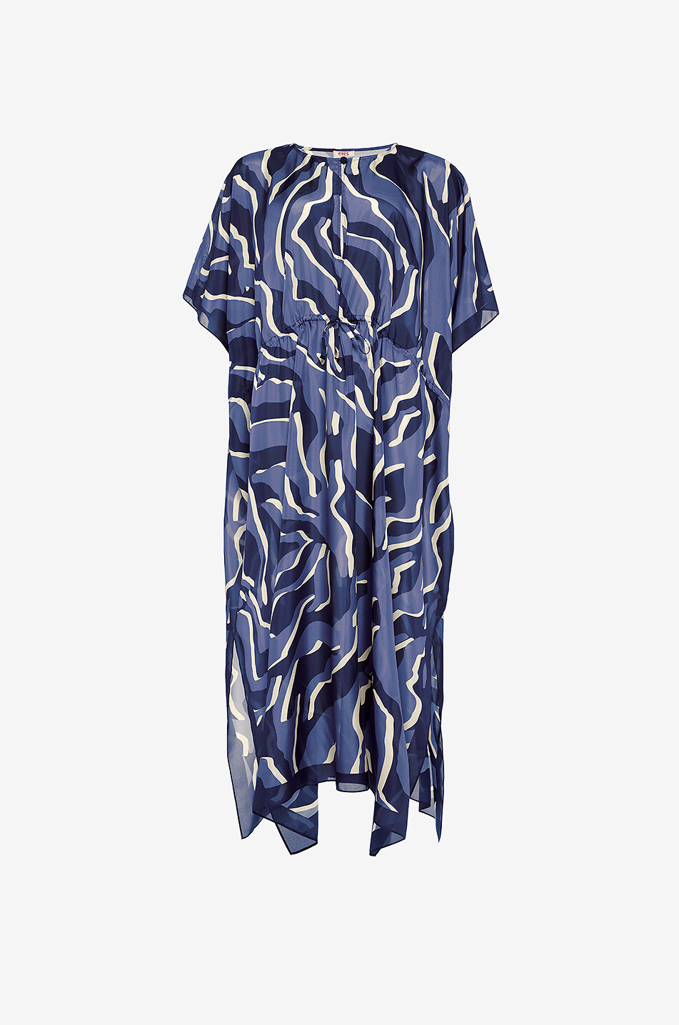 ERES Caftan long en pongé de soie Archipèle Femme MULTICOLORE1 1
