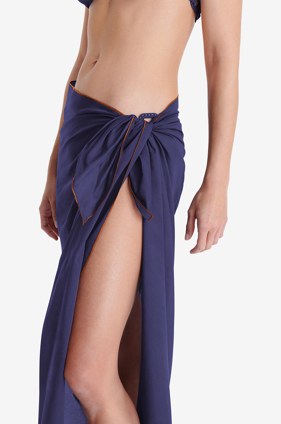 ERES Cabine cotton voile sarong Women DARK BLUE 4