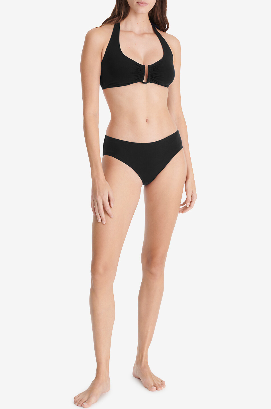ERES Dédicace triangle bikini top with cut-out Women BLACK 5