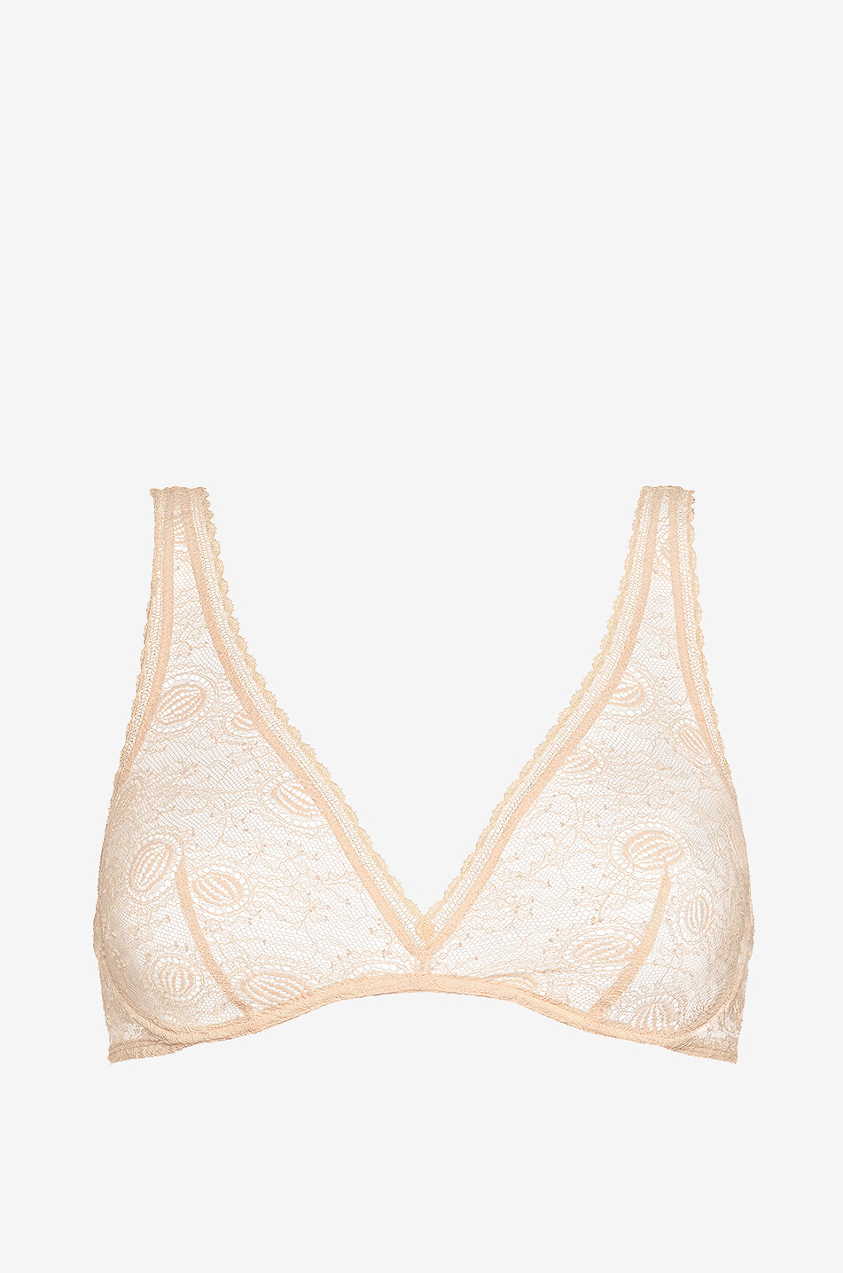 Soutien-gorge triangle en dentelle Rubéllite