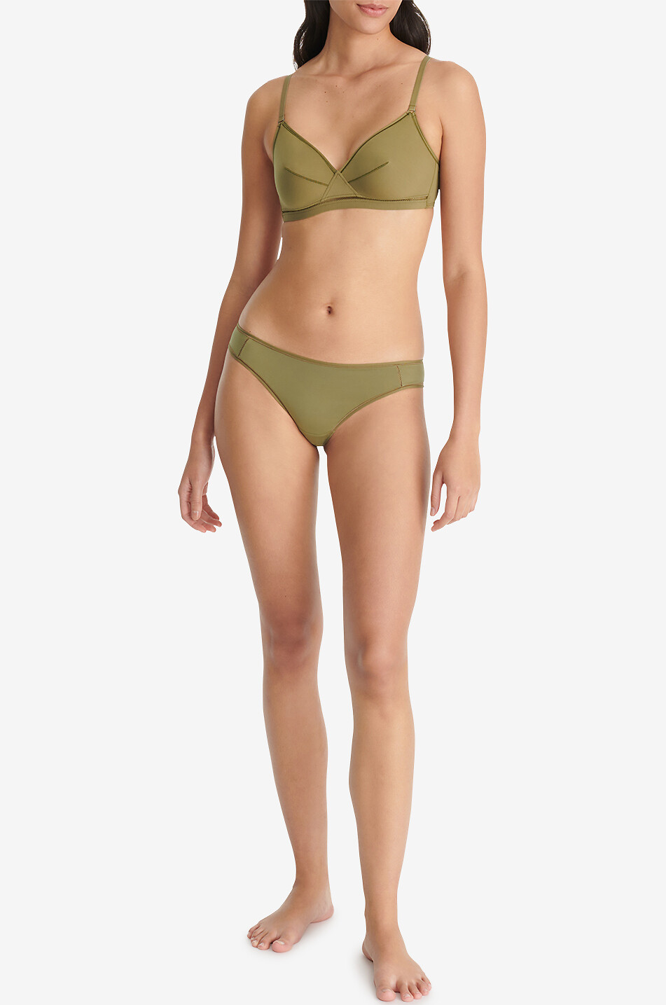ERES Soutien-gorge triangle en jersey Lydia Femme VERT 5