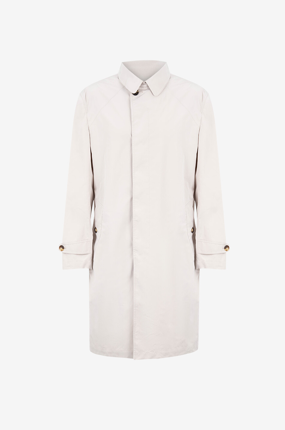 BRUNELLO CUCINELLI Trench déperlant thermocollé en microfibres Homme Beige clair 1