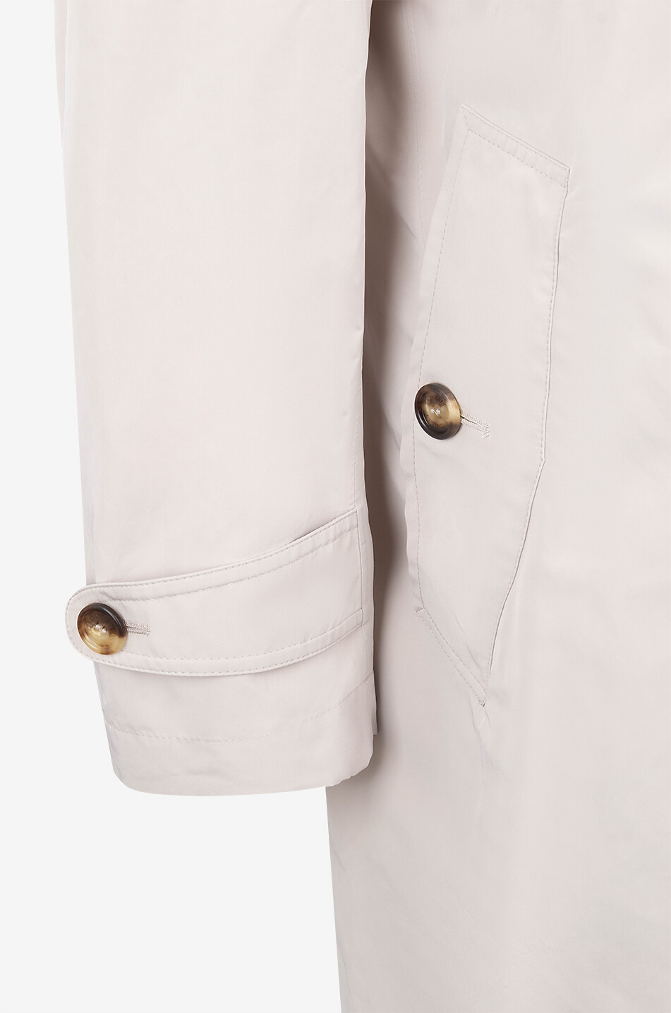 BRUNELLO CUCINELLI Trench déperlant thermocollé en microfibres Homme Beige clair 3