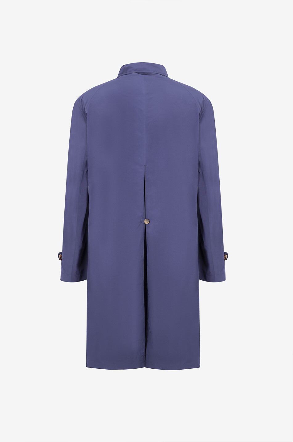 BRUNELLO CUCINELLI Heissverklebter wasserabesisender Mikrofaser-Trenchcoat Herren DUNKELBLAU 2