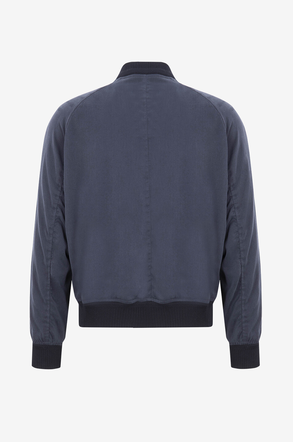 TOM FORD Bomber en gabardine de lyocell fluide Homme BLEU FONCE 2