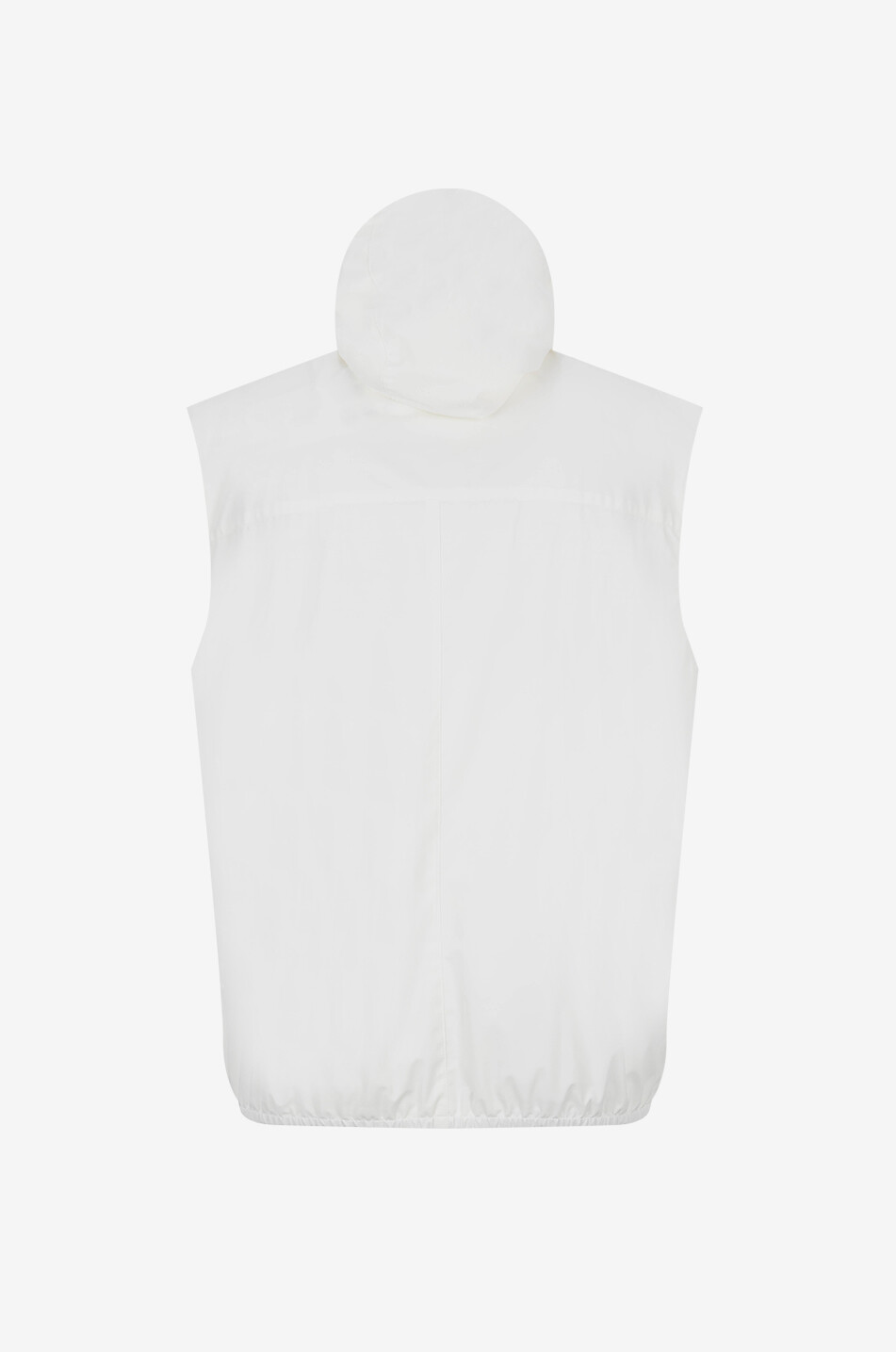 BRUNELLO CUCINELLI Gilet en nylon déperlant à capuche Homme BLANC CASSE 2
