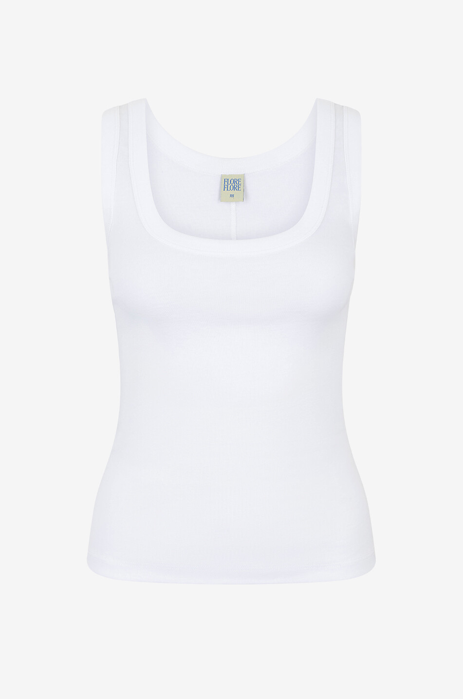 FLORE FLORE Tanktop mit U-förmigem Ausschnitt Hillie Tank Damen WEISS 1