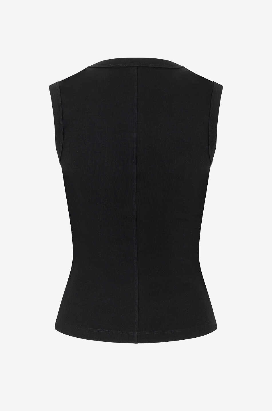 FLORE FLORE Dewi organic cotton V-neck tank top Women BLACK 2
