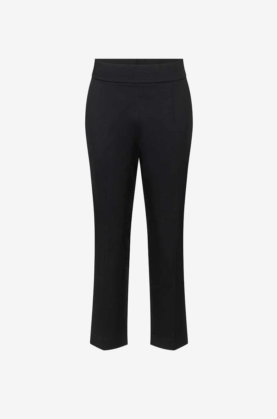 FORTE FORTE Pantalon fuselé en coton Femme NOIR 1