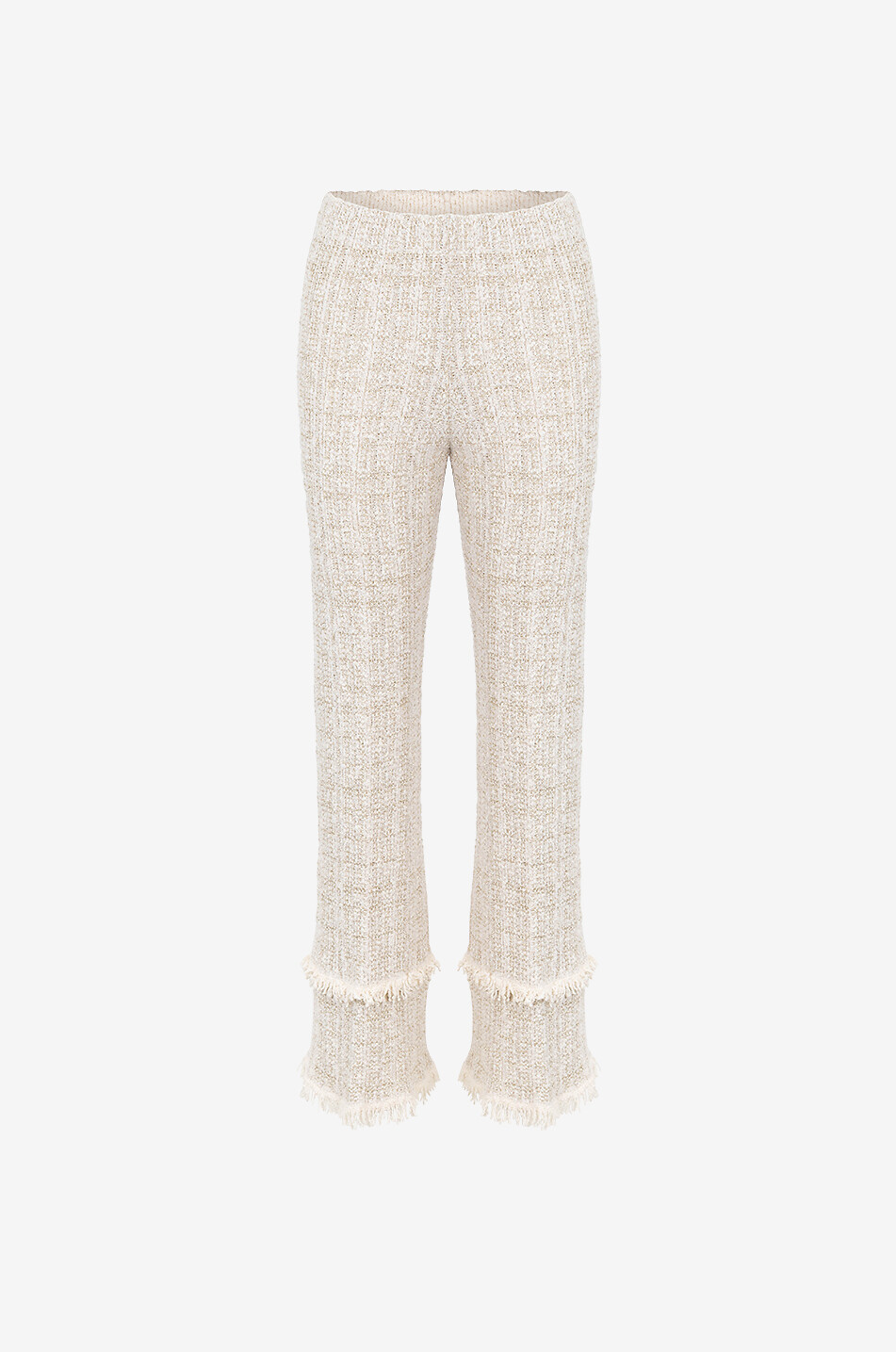 Tweed wide-leg trousers