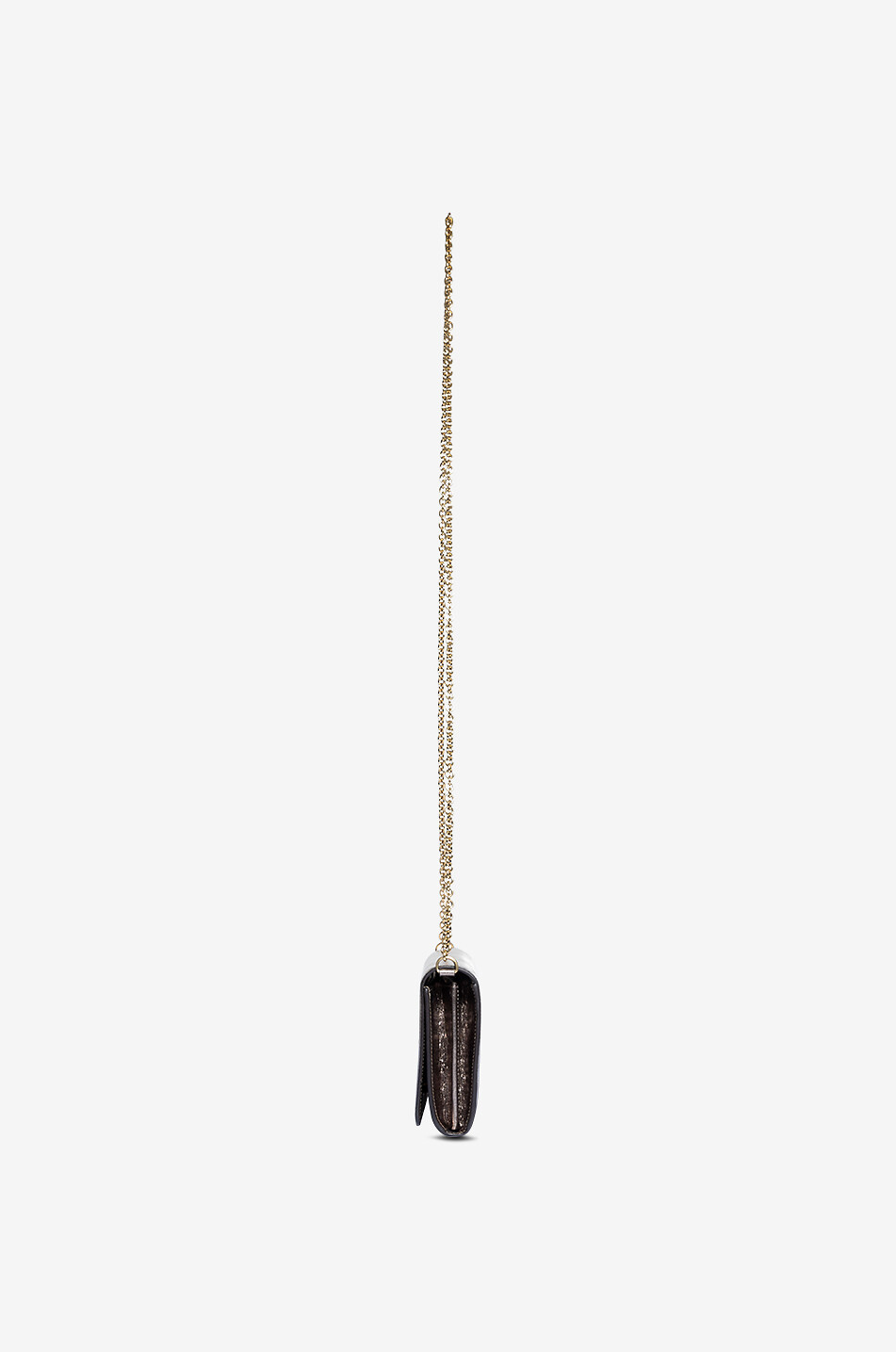CHLOE Portefeuille chaîne en cuir métallisé Chloé Iconic Femme ARGENT 4