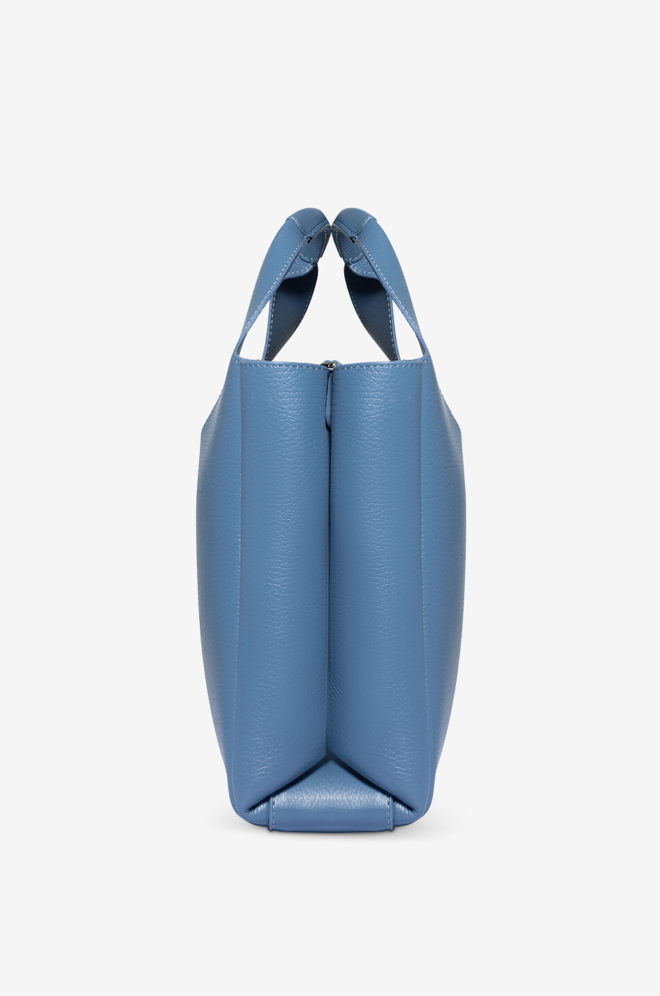 HOGAN Sac cabas en cuir grainé H-Bag Shopping Small Femme BLEU 4