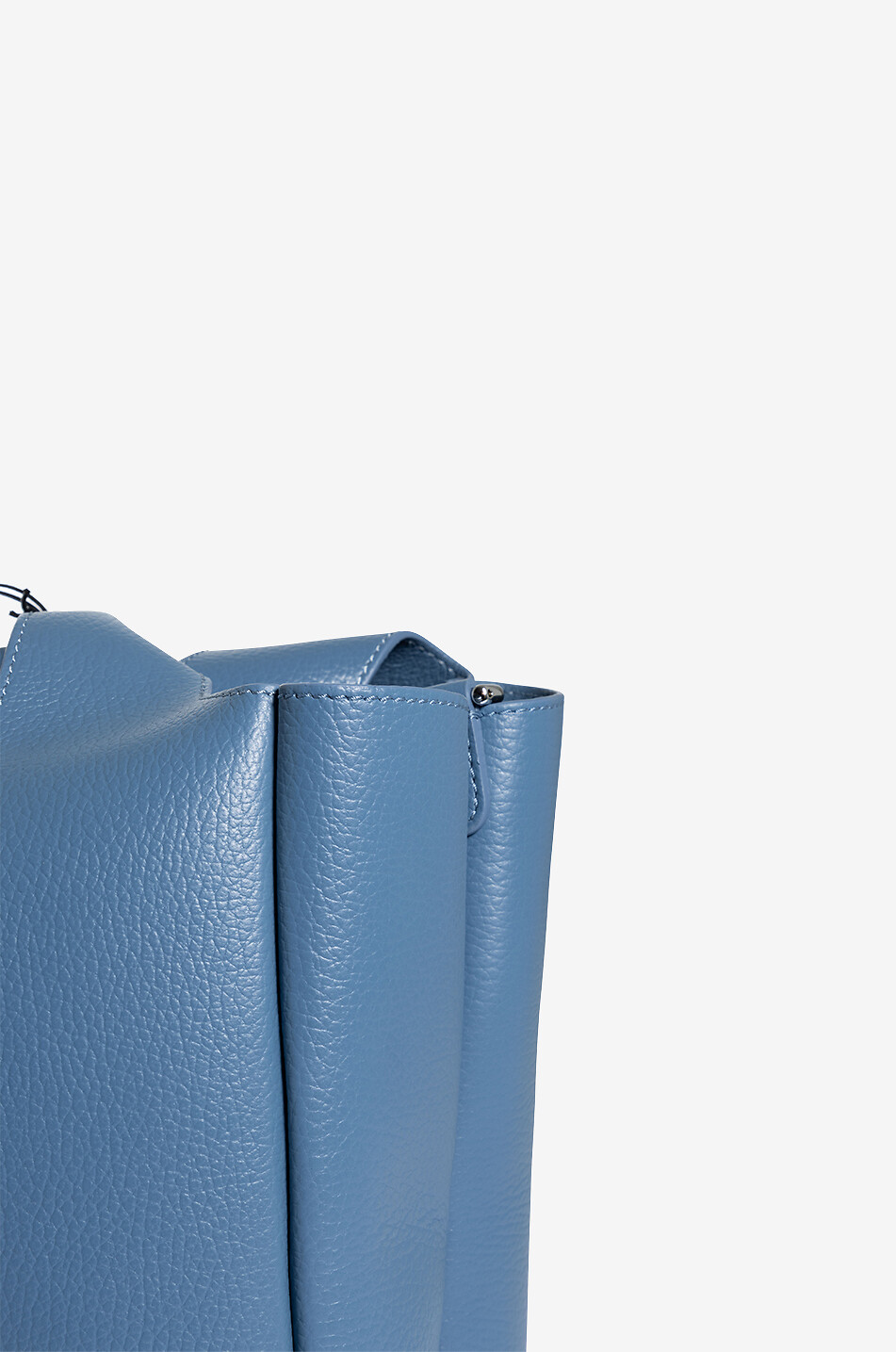 HOGAN Sac cabas en cuir grainé H-Bag Shopping Small Femme BLEU 6