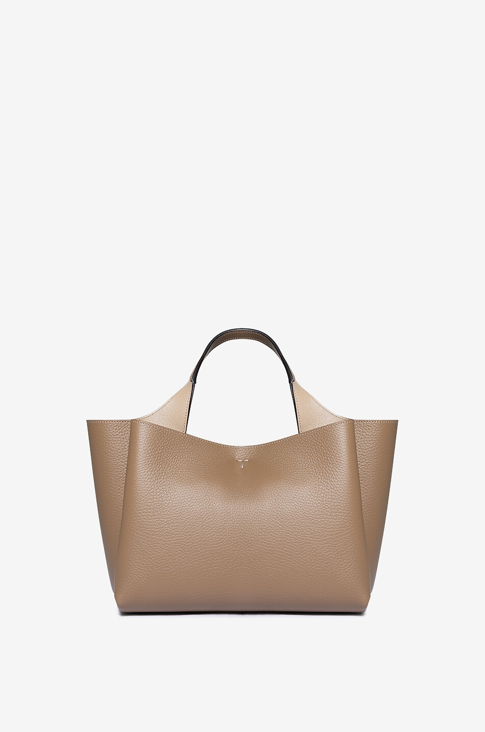 TOD'S Tasche aus genarbtem Leder T Timeless Mini Damen HELLBRAUN 3