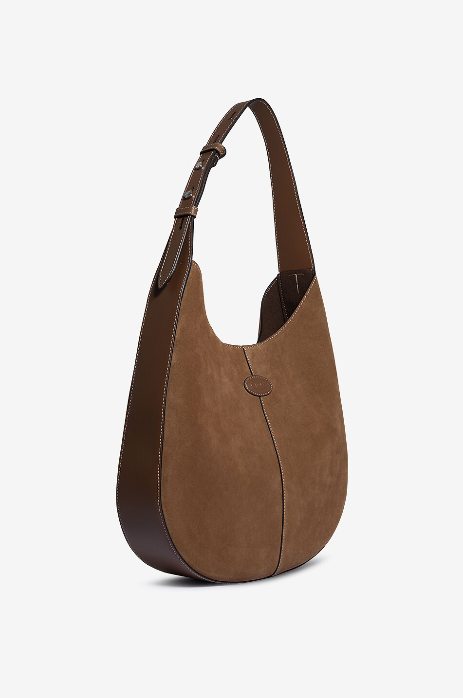 TOD'S Schultertasche aus Wild- und Glattleder Tod's Di Hobo Small Damen HELLBRAUN 2