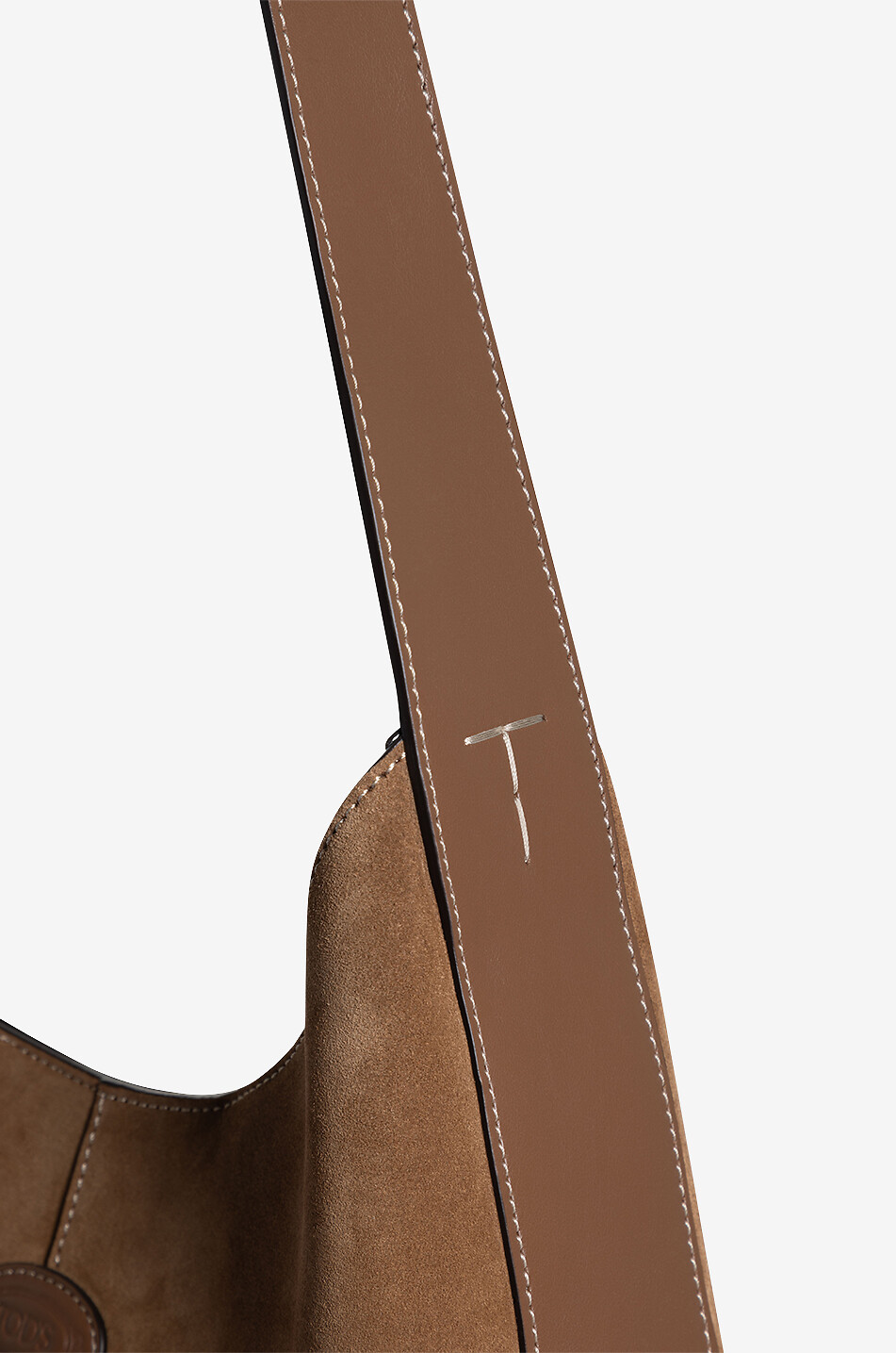TOD'S Schultertasche aus Wild- und Glattleder Tod's Di Hobo Small Damen HELLBRAUN 6