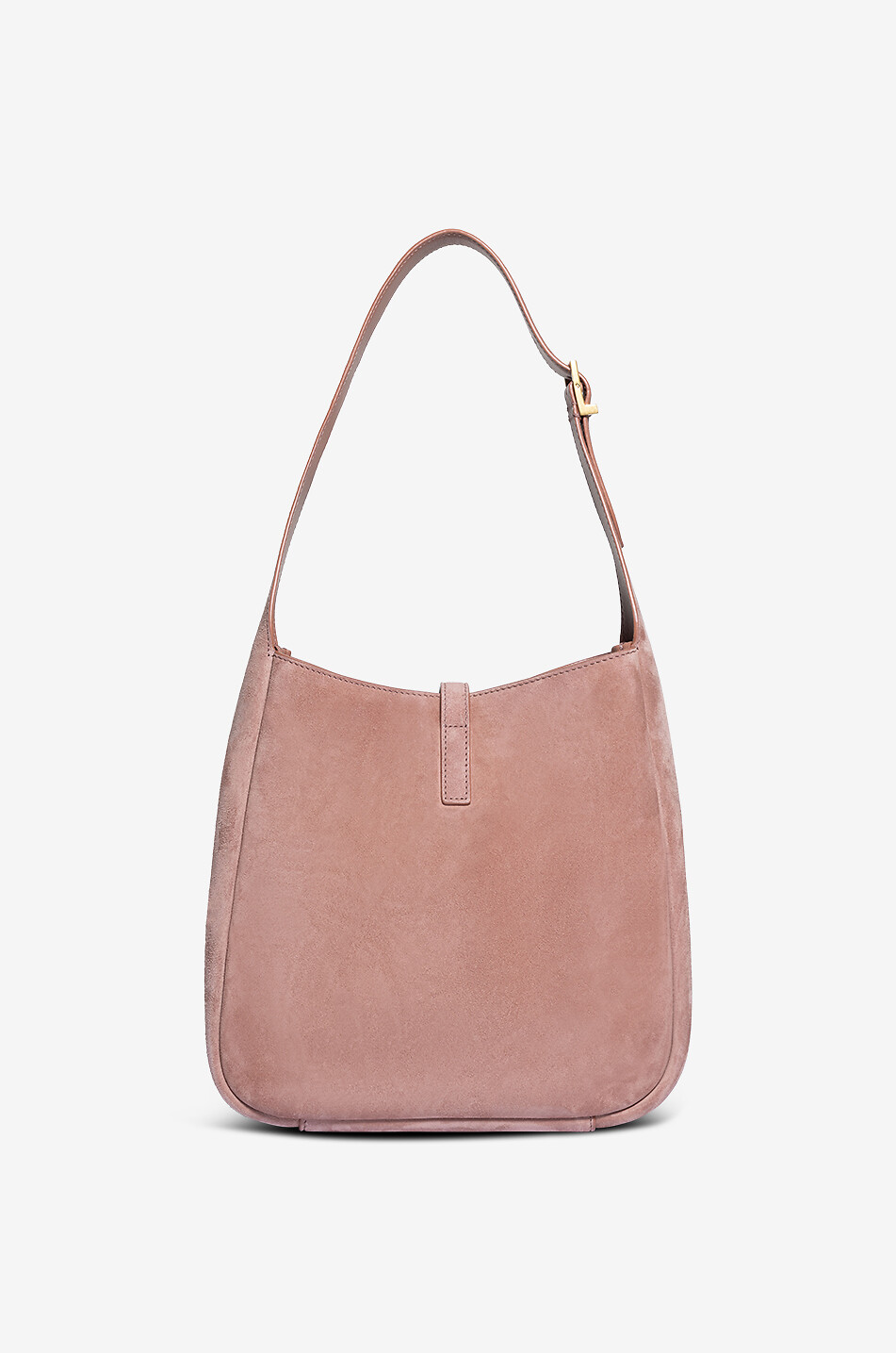 SAINT LAURENT PARIS Le 5 à 7 Small suede shoulder bag Women PINK 3