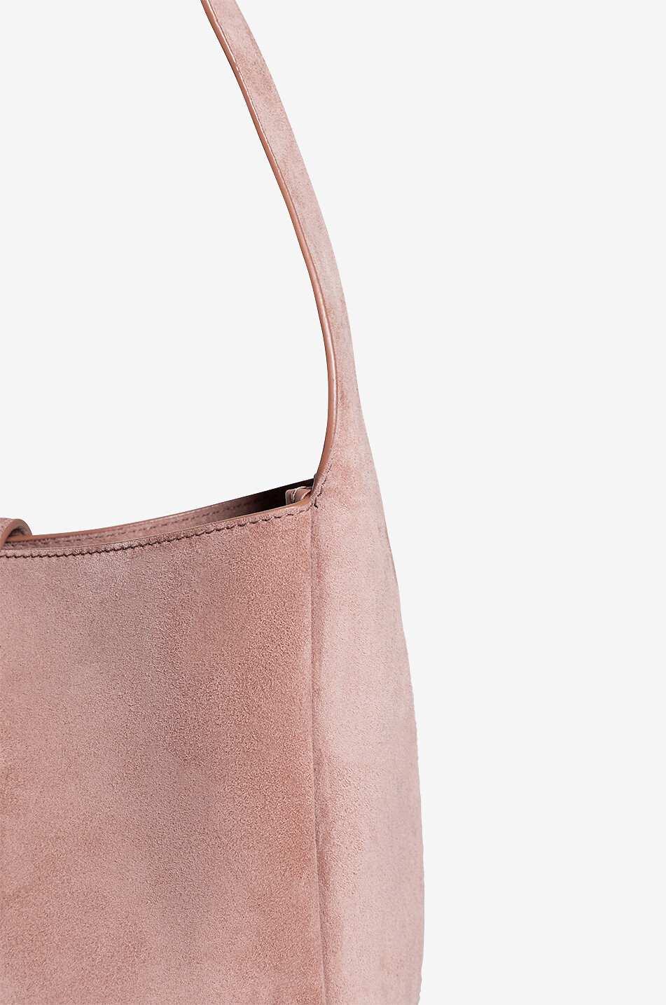 SAINT LAURENT PARIS Le 5 à 7 Small suede shoulder bag Women PINK 5