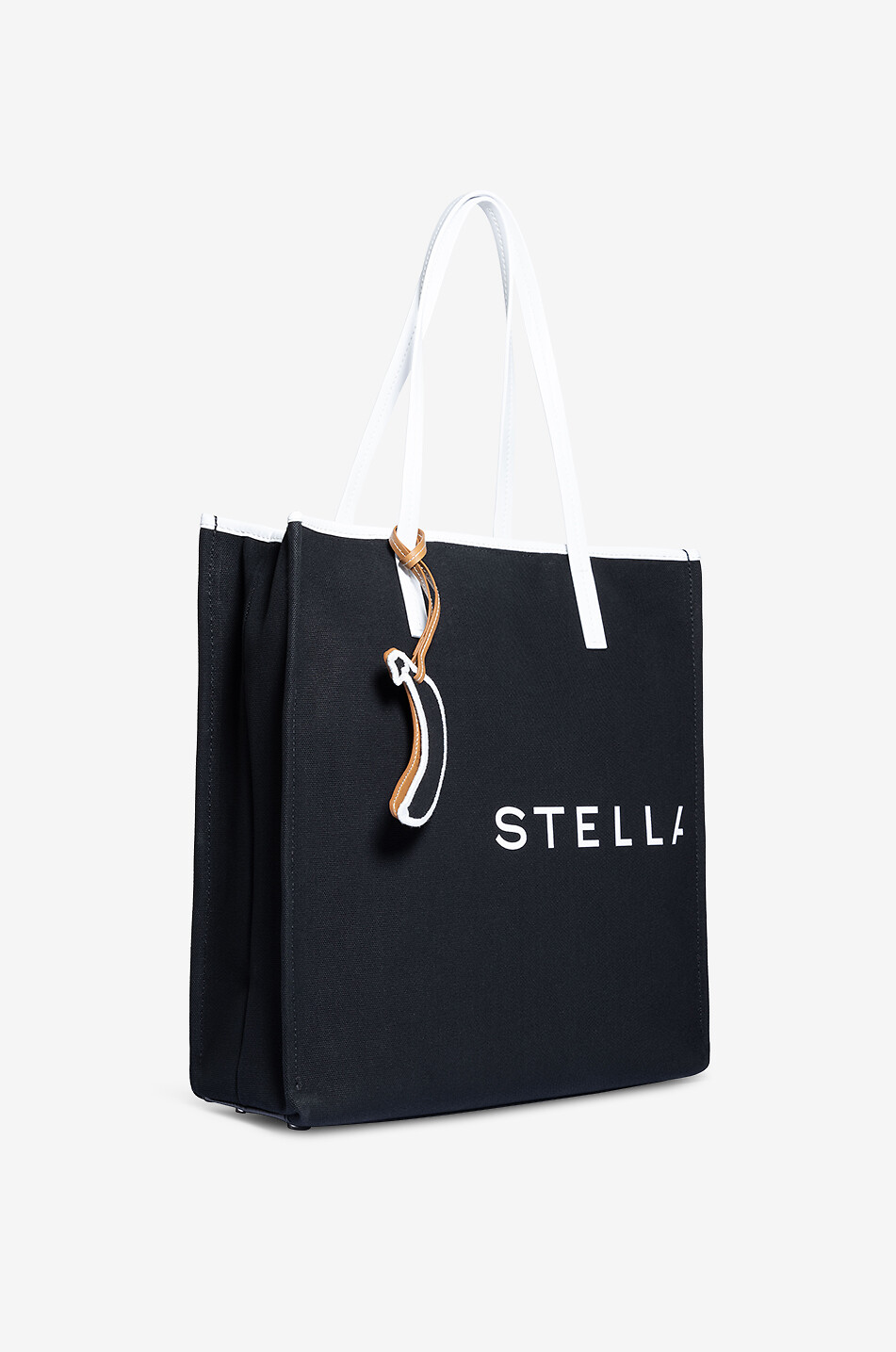 STELLA McCARTNEY SMC Medium Bananatex tote bag Women BLACK 2