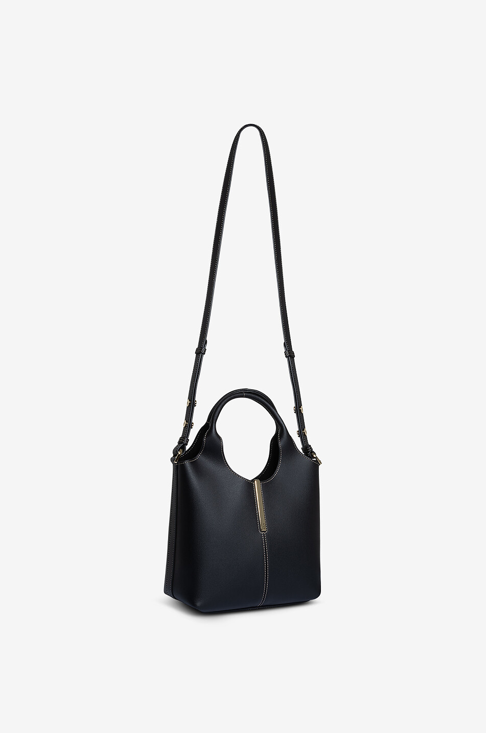 TOD'S Shopper aus weichem Leder Shopping Tote Mini Damen SCHWARZ 5