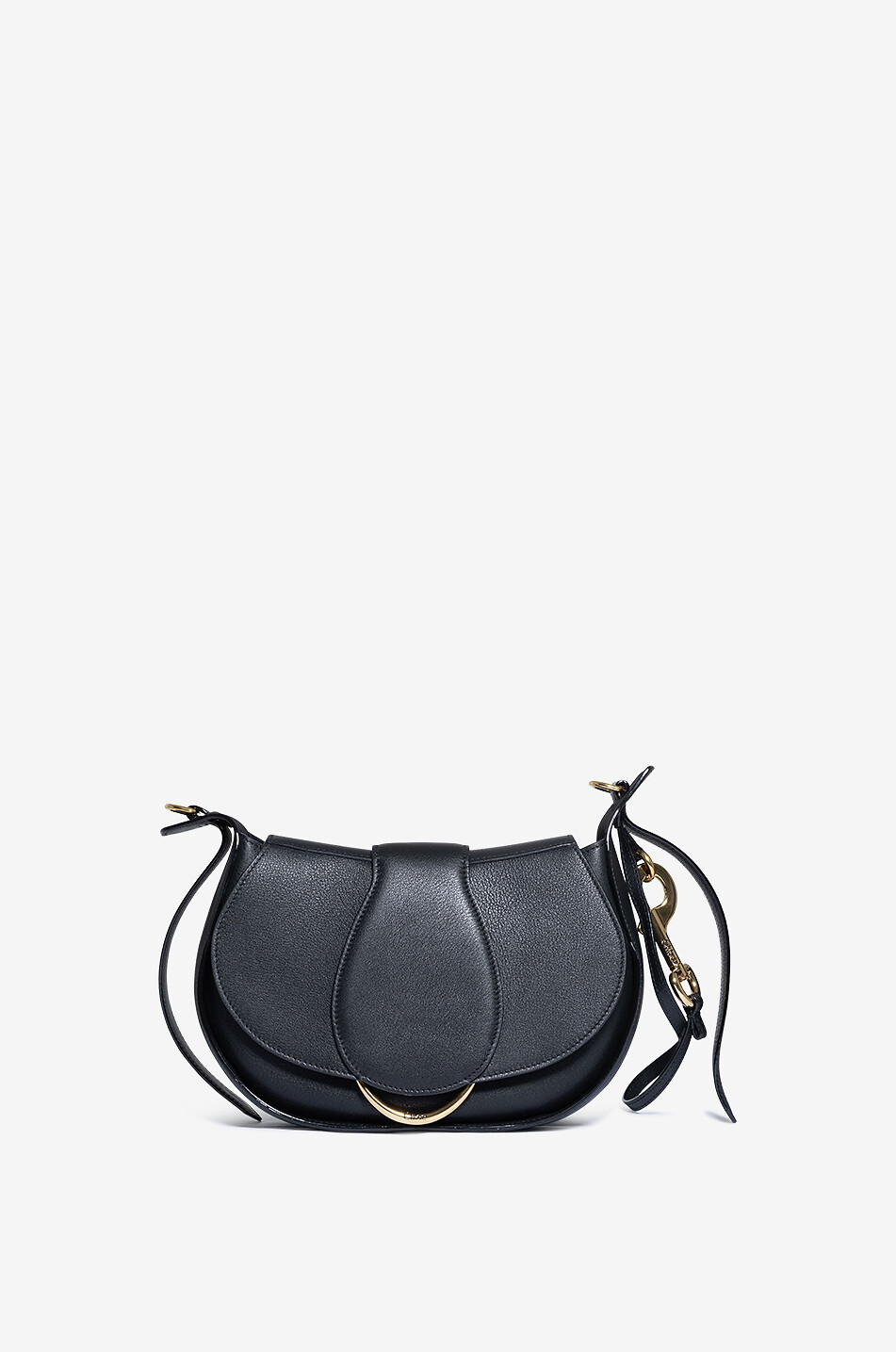 Sac porté épaule en cuir grainé doux Chloé Ride