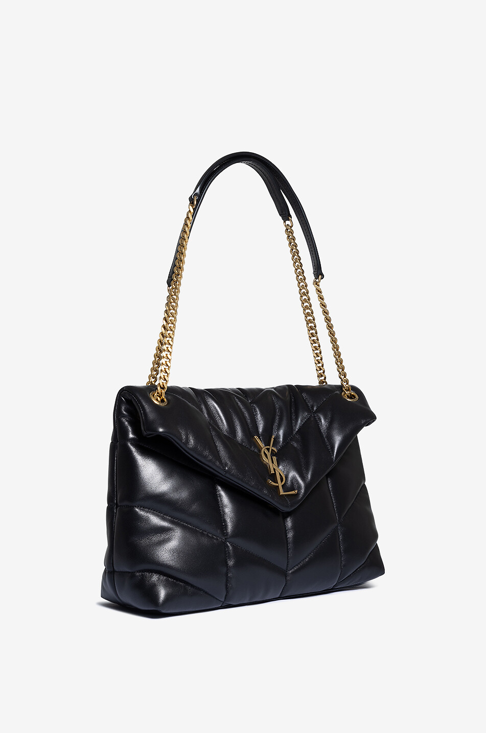 Schultertasche aus gestepptem Nappaleder Loulou Puffer Medium