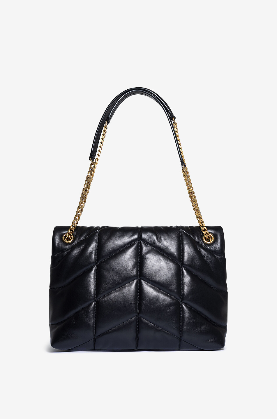 Schultertasche aus gestepptem Nappaleder Loulou Puffer Medium