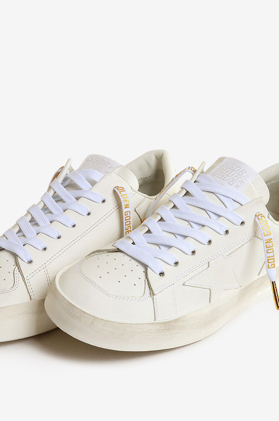 GOLDEN GOOSE Kit Lace pair of logo printed shoe laces Women GOLDEN 3