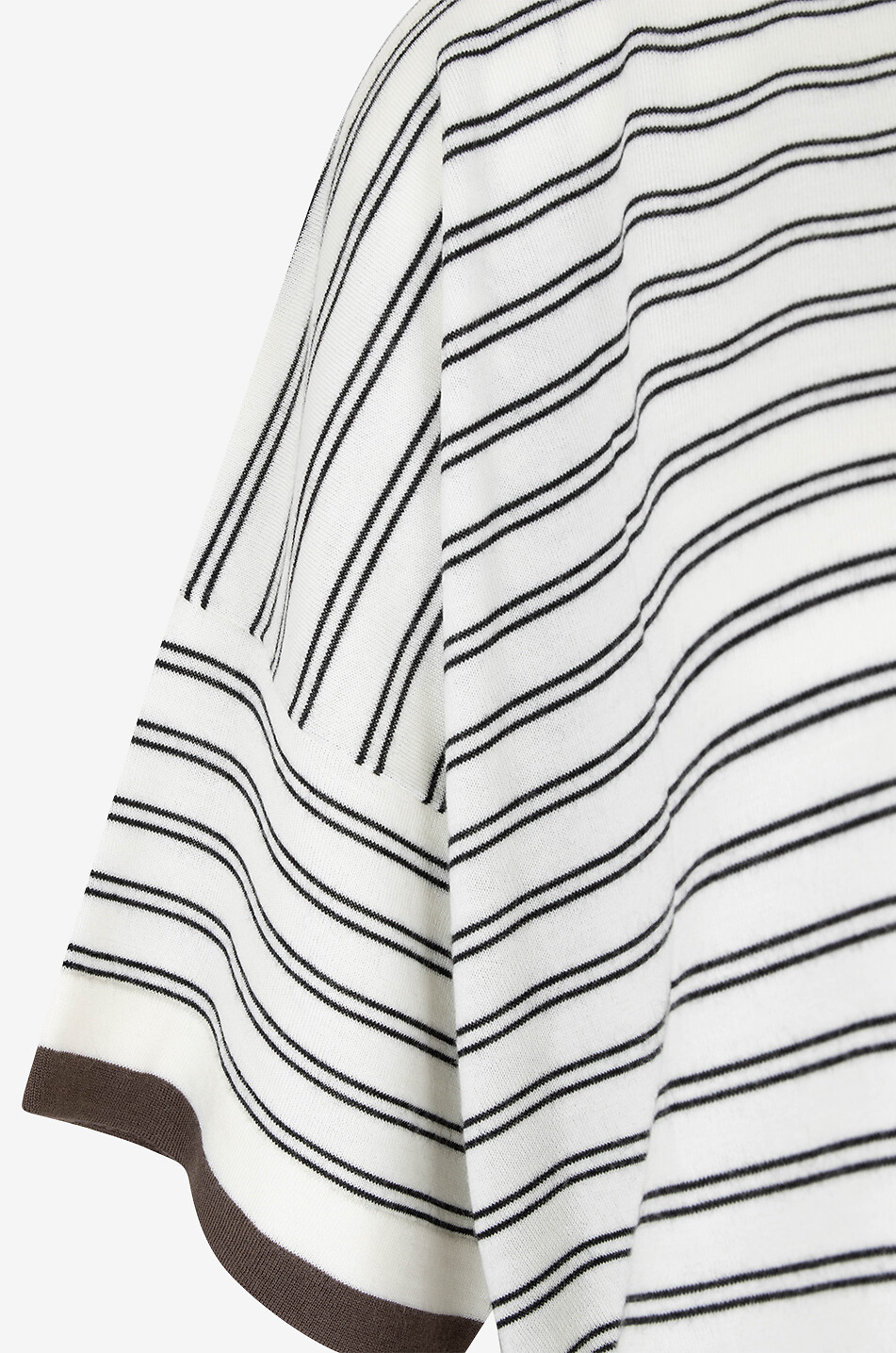 BRUNELLO CUCINELLI Pull fin boxy rayé en laine et cachemire Femme MULTICOLORE 3