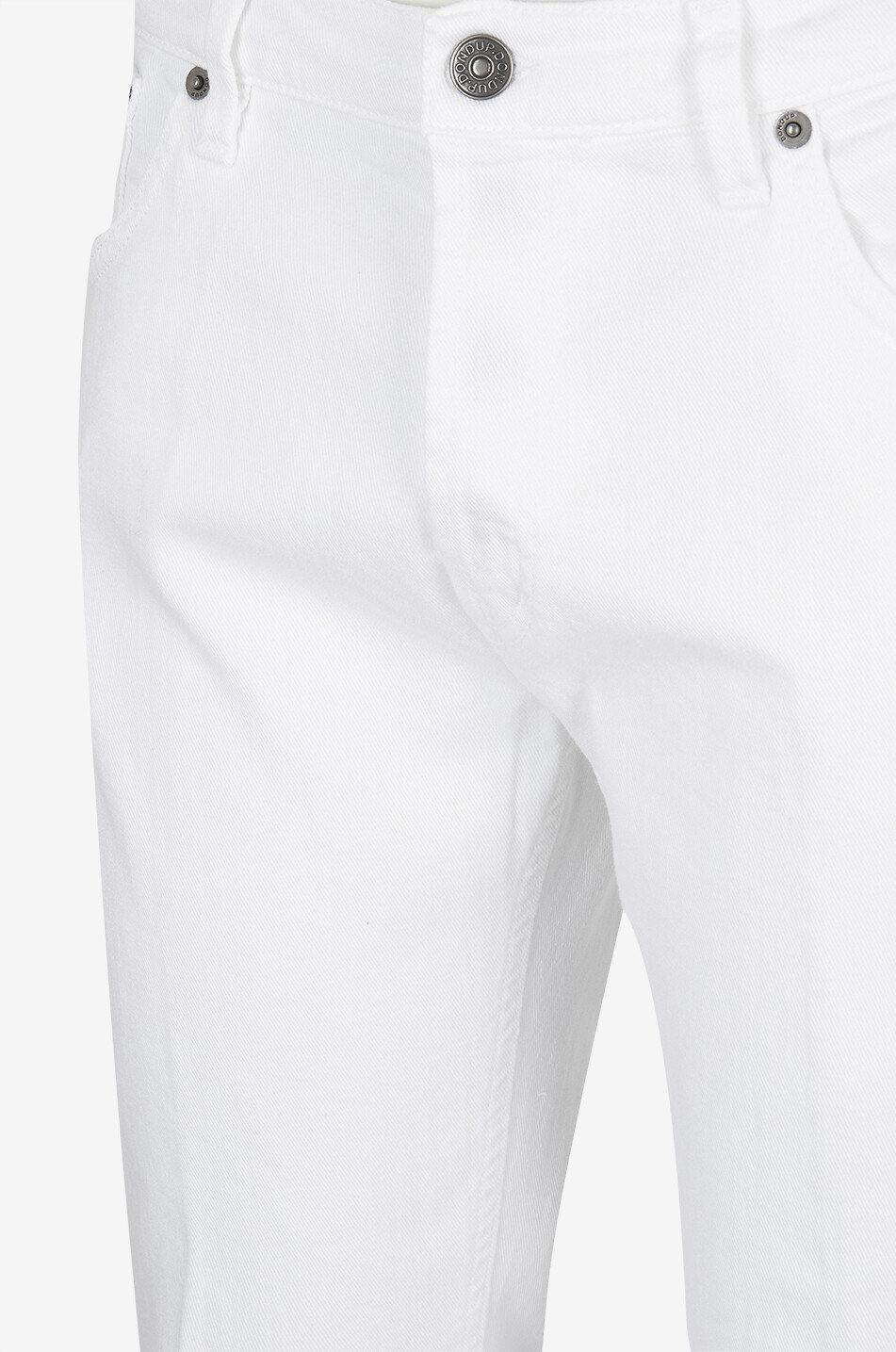 DONDUP Jean carotte clair en coton Brighton Homme BLANC 3