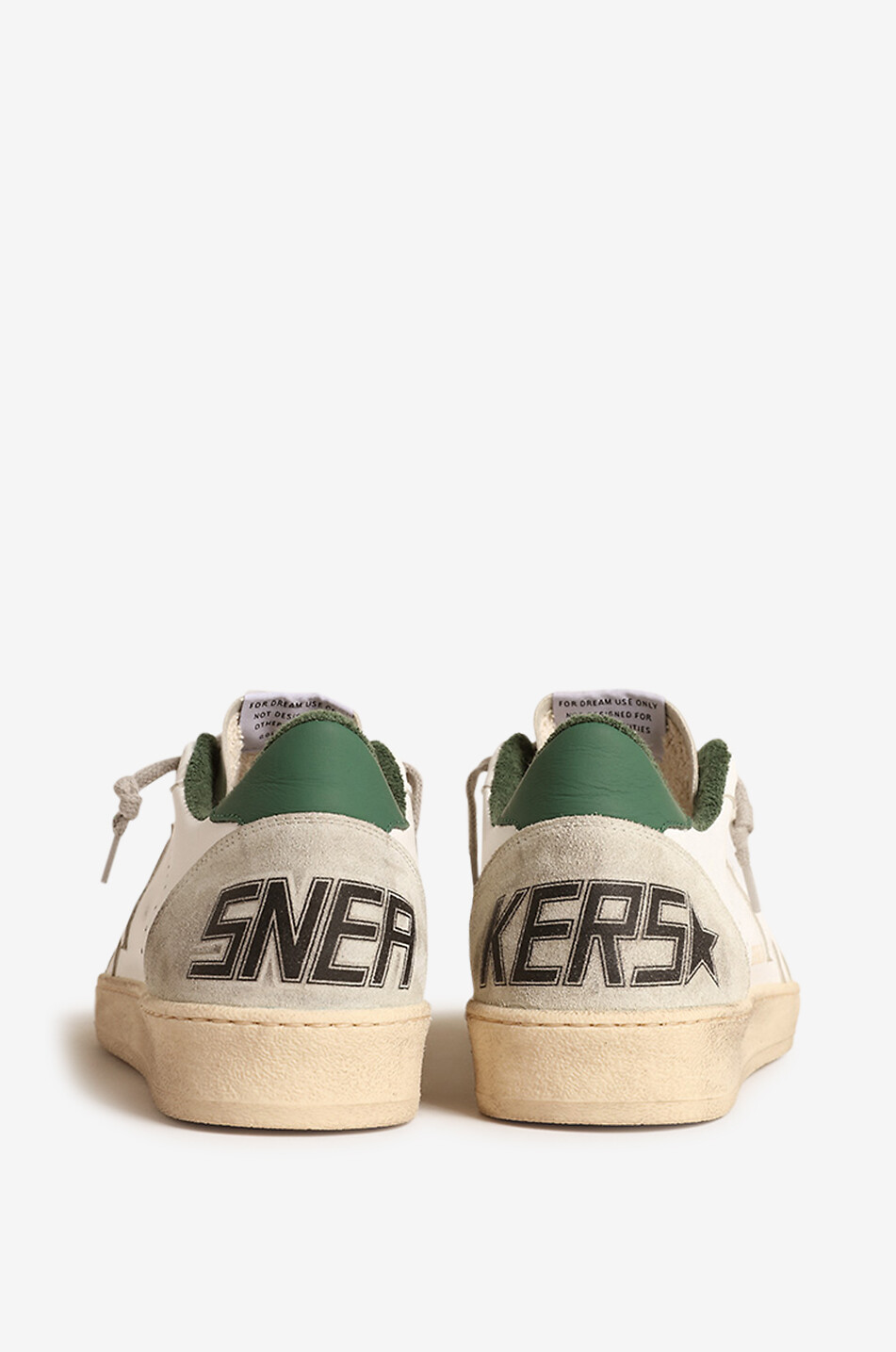 GOLDEN GOOSE Kunstleder- und Wildledersneakers Ball Star Herren WEISS 7