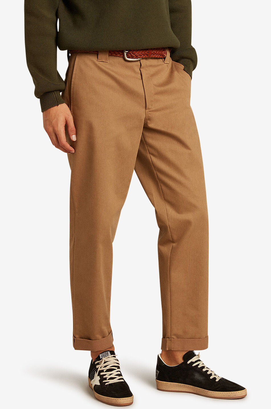 GOLDEN GOOSE Skate Efrem cotton chino trousers Men BEIGE 3