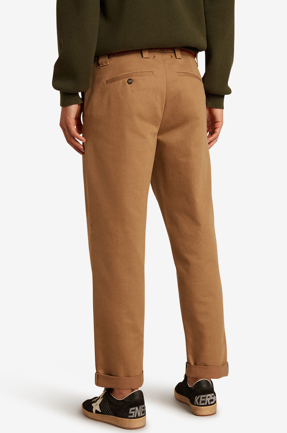 GOLDEN GOOSE Skate Efrem cotton chino trousers Men BEIGE 4