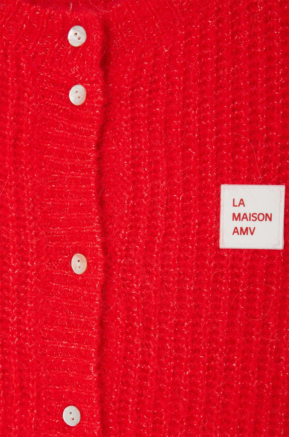 AMERICAN VINTAGE Geknöpfte Strick-Weste ohne Ärmel East Damen ROT 2