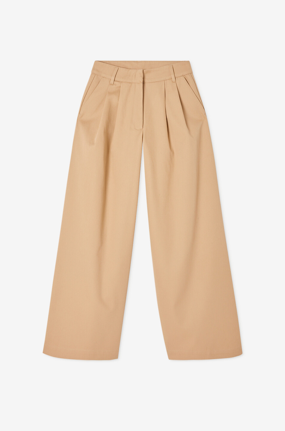 AMERICAN VINTAGE Pantalon chino à pinces Gozzy Femme Beige clair 1
