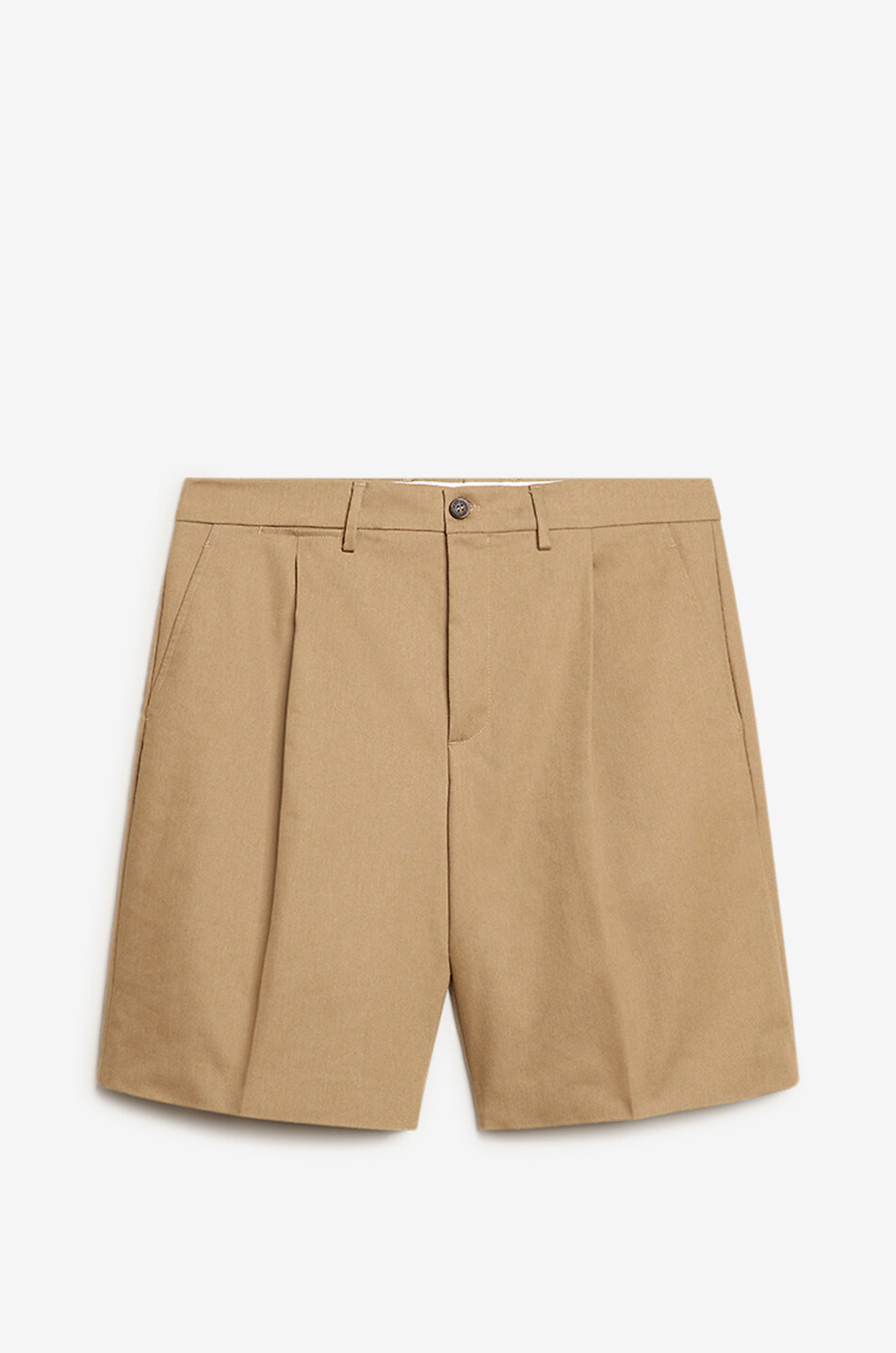 GOLDEN GOOSE Dato cotton blend Bermuda shorts Men BEIGE 1