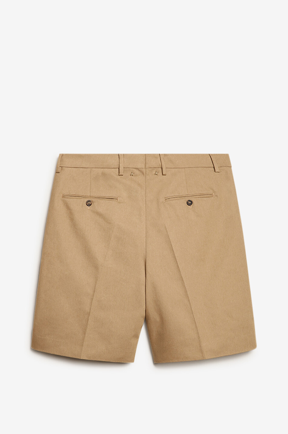 GOLDEN GOOSE Dato cotton blend Bermuda shorts Men BEIGE 4