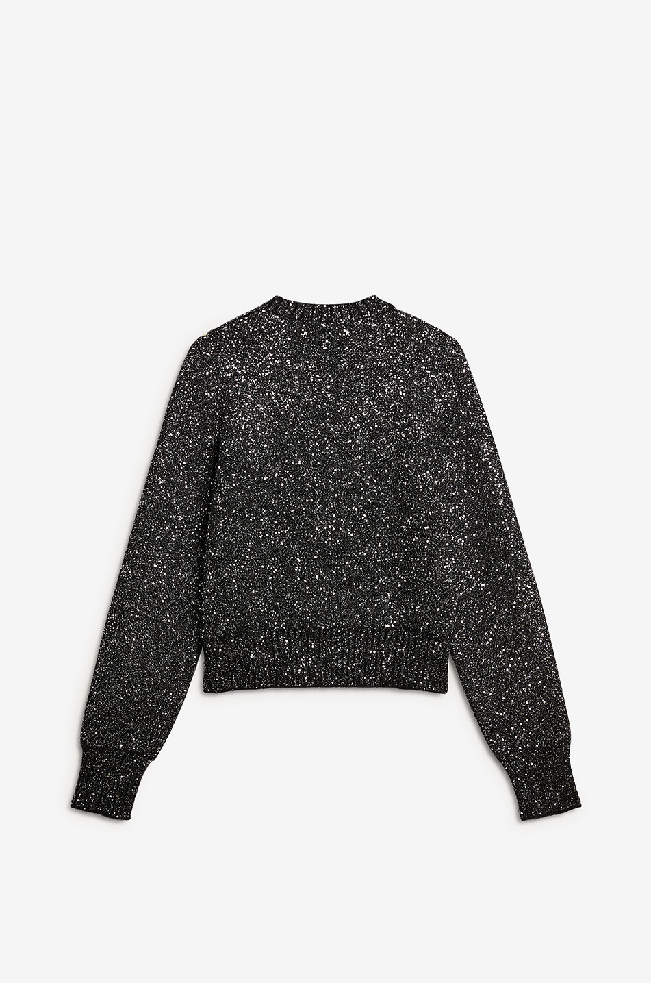 GOLDEN GOOSE Pull à col rond scintillant Journey Femme NOIR 2