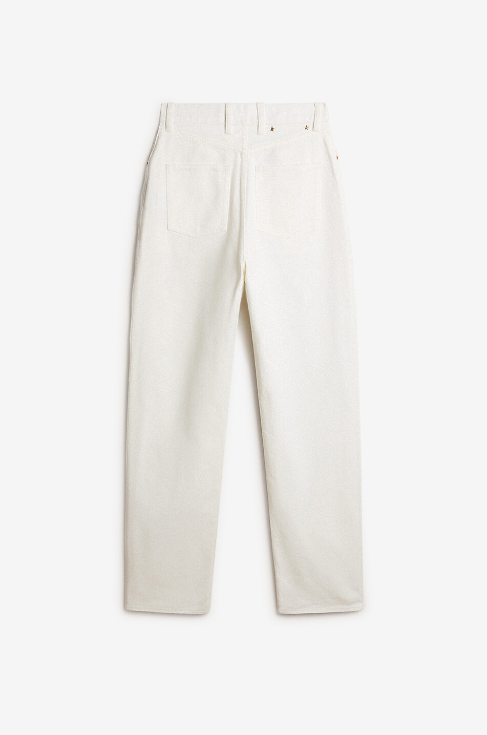 GOLDEN GOOSE Kim Long Leg Bull Over relaxed jeans Women EGGSHELL 4