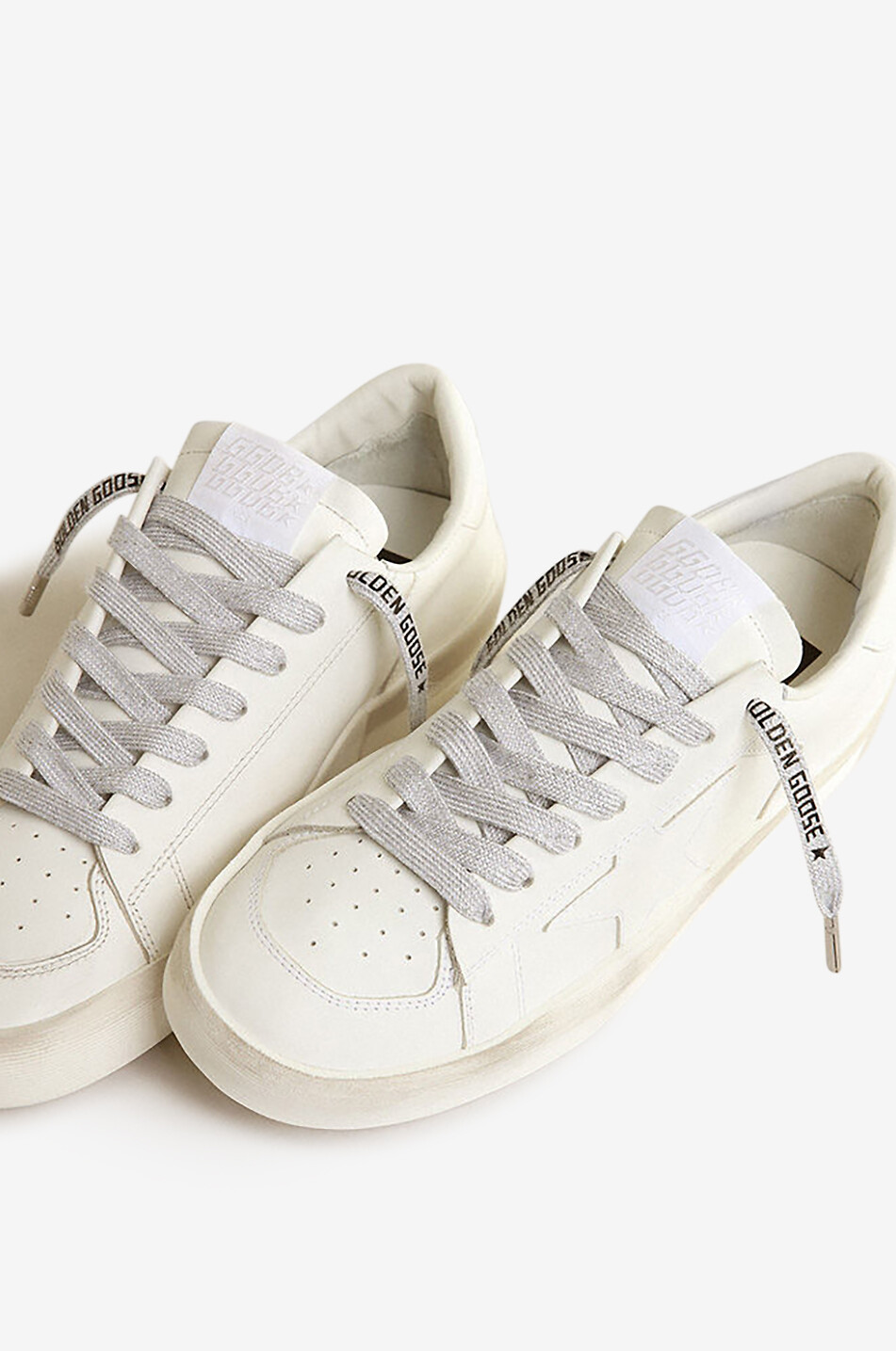 GOLDEN GOOSE Paar Schnürsenkel mit Logoprint Kit Lace Damen GRAU 3