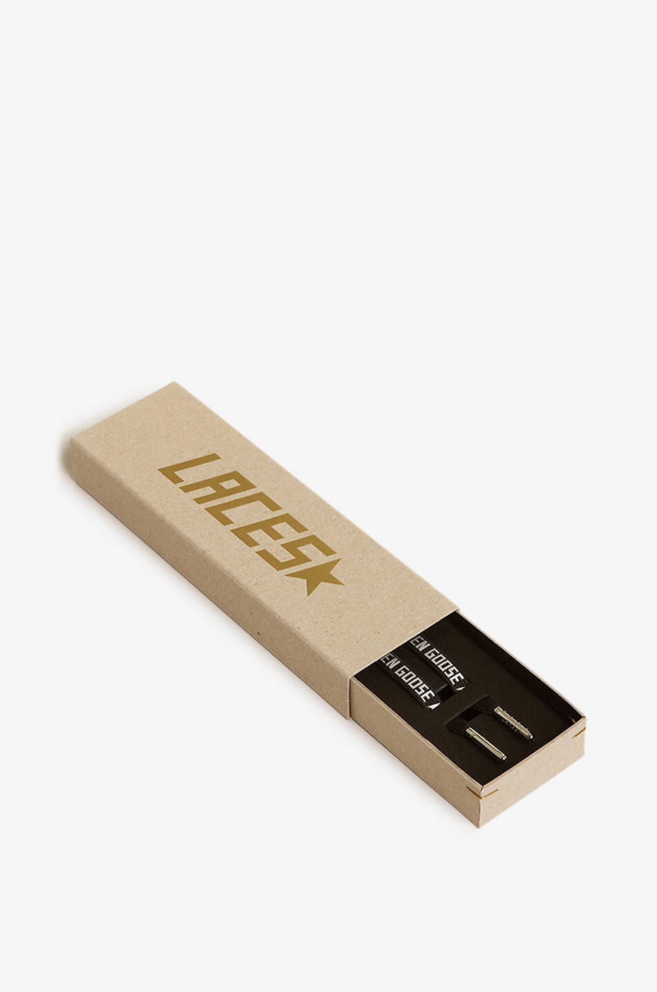 GOLDEN GOOSE Kit Lace pair of logo printed shoe laces Women BLACK 1