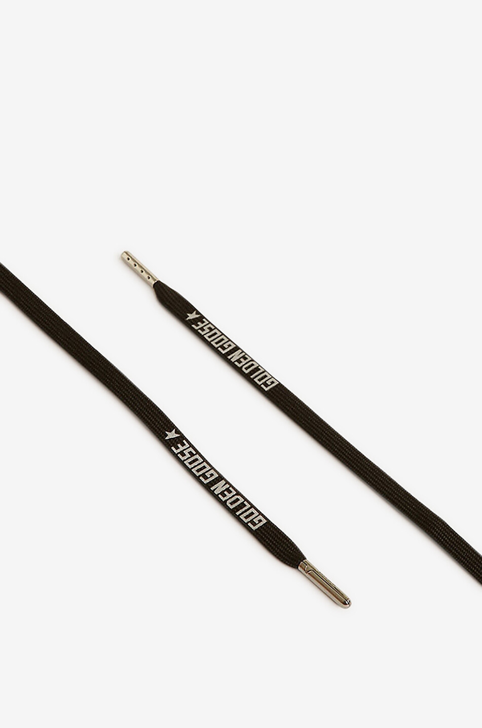 GOLDEN GOOSE Kit Lace pair of logo printed shoe laces Women BLACK 2