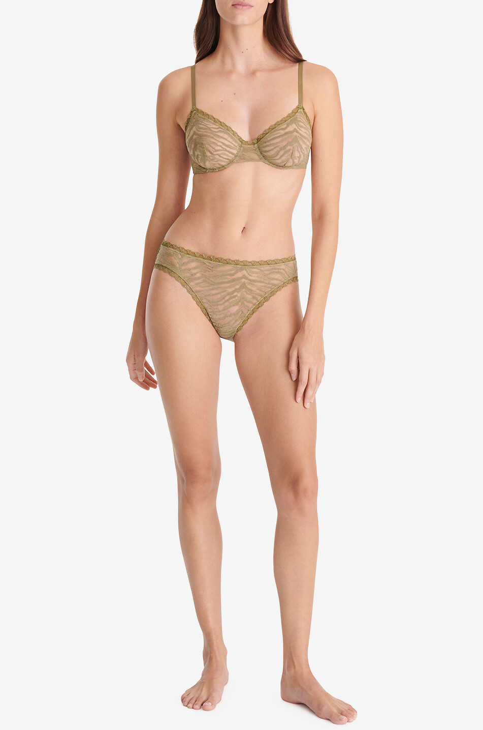 ERES Féerique lace panties Women GREEN 5