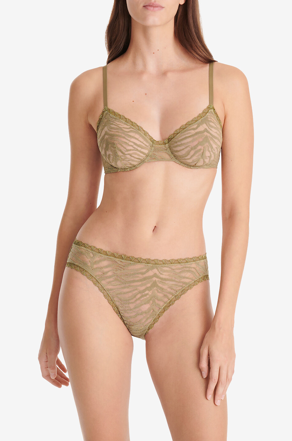 ERES Féerique lace panties Women GREEN 2