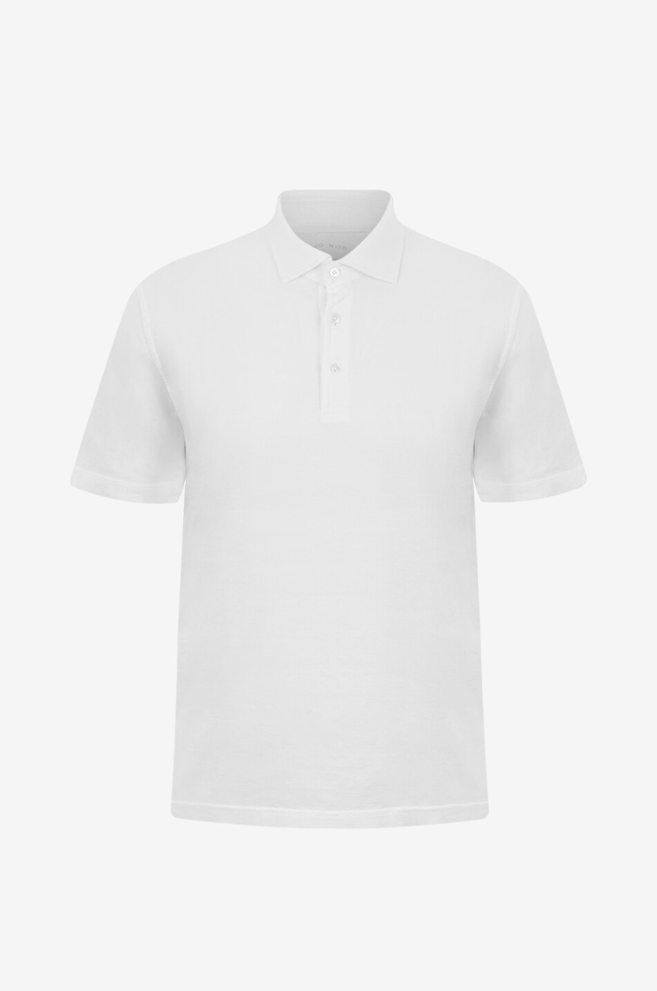 FEDELI Polo à manches courtes en coton Zero Homme BLANC 1