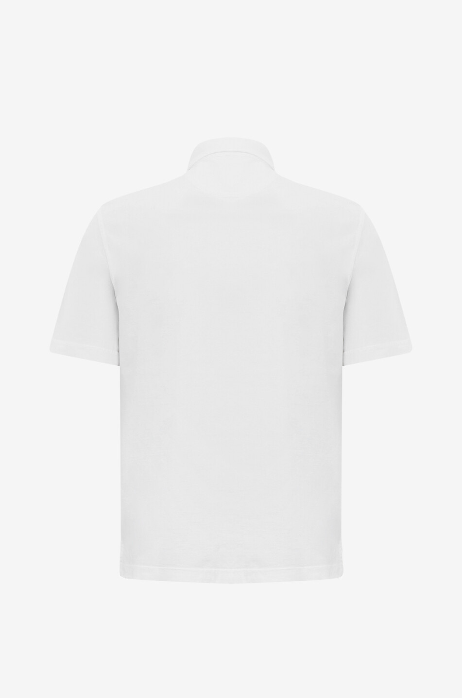 FEDELI Polo à manches courtes en coton Zero Homme BLANC 2