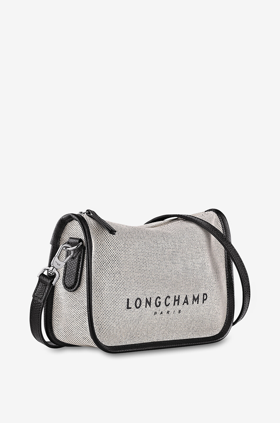 Schultertasche aus Segeltuch und Leder Essential S