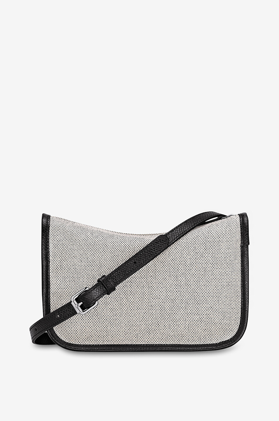 Schultertasche aus Segeltuch und Leder Essential S