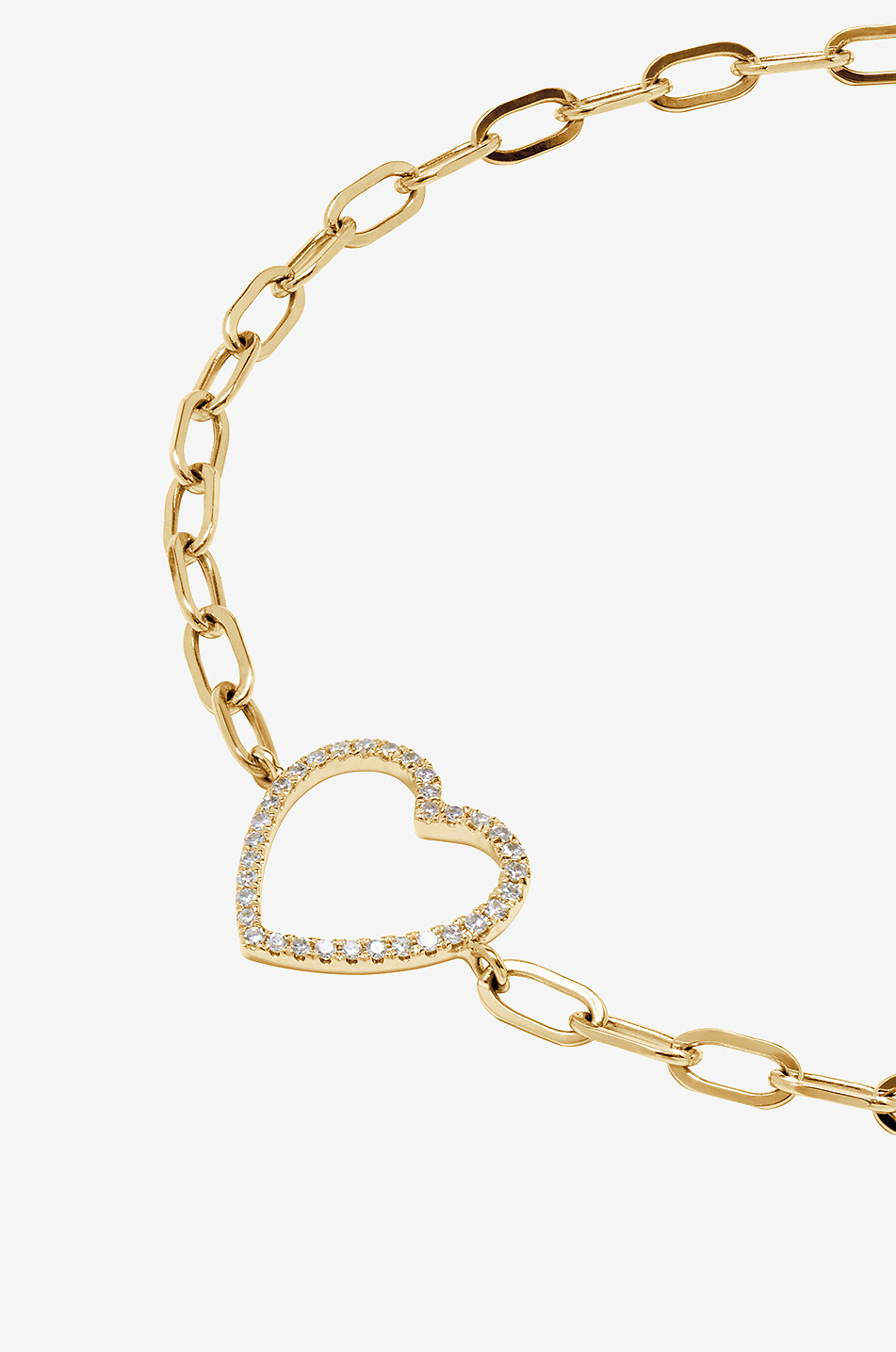ROXANNE FIRST Big Love yellow gold and diamond bracelet Women GOLDEN 2